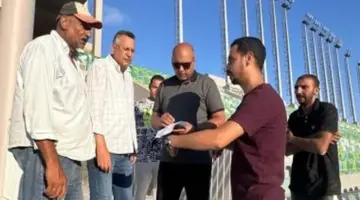 نائب رئيس النادي المصري يتابع ميدانيًا تطورات مشروع بناء الاستاد الجديد